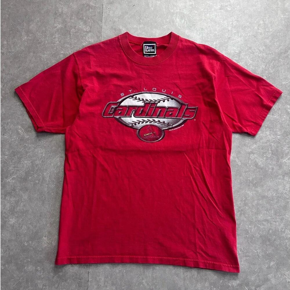 90s Vintage St. Louis Cardinals Pro Player Red T Shirt Size M